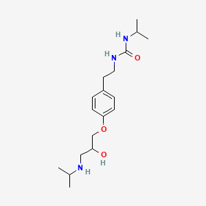 molecular formula C18H31N3O3 B1678283 Pafenolol CAS No. 75949-61-0