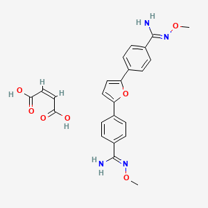 molecular formula C24H24N4O7 B1678285 Pafuramidine maleate CAS No. 837369-26-3
