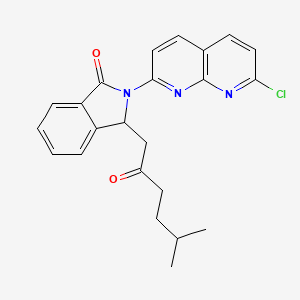 molecular formula C23H22ClN3O2 B1678286 Pagoclone CAS No. 133737-32-3