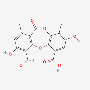 molecular formula C18H14O8 B1678306 Psoromic acid CAS No. 7299-11-8