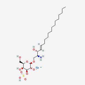 molecular formula C24H46NNaO10S B1678308 Psychosine-3'-sulfate ester CAS No. 70005-46-8
