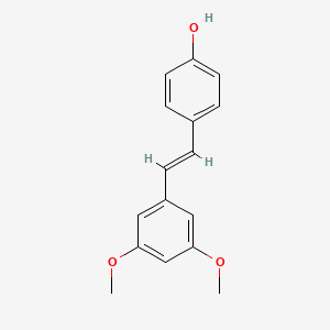 molecular formula C16H16O3 B1678315 Pterostilbene CAS No. 537-42-8