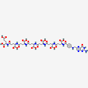 molecular formula C49H61N13O24 B1678316 Pteroylhexaglutamylglutamic acid CAS No. 6484-74-8