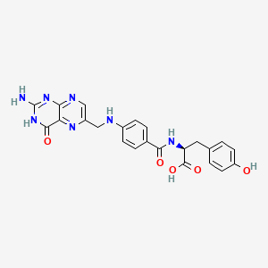 molecular formula C23H21N7O5 B1678318 Pteroyltyrosine CAS No. 76910-23-1