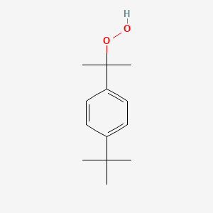 molecular formula C13H21O2 B1678319 p-tert-Butylcumene hydroperoxide CAS No. 6285-32-1