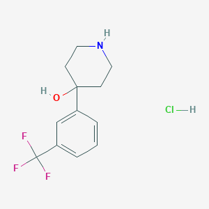 molecular formula C12H15ClF3NO B167832 4-(3-(Trifluoromethyl)phenyl)piperidin-4-ol hydrochloride CAS No. 1683-49-4