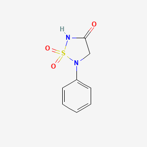 molecular formula C8H8N2O3S B1678325 1,2,5-Thiadiazolidin-3-one-1,1-dioxide CAS No. 612530-44-6
