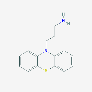 molecular formula C15H16N2S B1678327 3-(10H-phenothiazin-10-yl)propan-1-amine CAS No. 2095-21-8