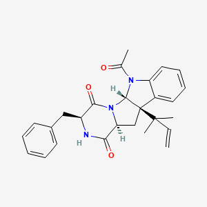 molecular formula C27H29N3O3 B1678335 Puberuline CAS No. 144606-96-2