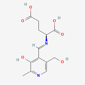 molecular formula C13H16N2O6 B1678341 Pyridoxylideneglutamate CAS No. 13934-03-7