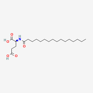 molecular formula C21H39NO5 B1678349 Palmitoyl glutamic acid CAS No. 38079-66-2