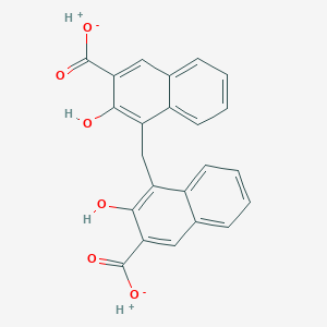 molecular formula C23H16O6 B1678370 Pamoic acid CAS No. 130-85-8