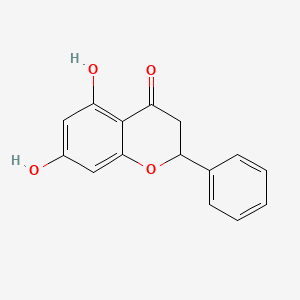 molecular formula C15H12O4 B1678385 (+)-Pinocembrin CAS No. 480-39-7