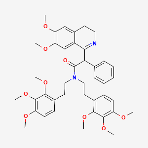 molecular formula C41H48N2O9 B1678387 Pinokalant CAS No. 149759-26-2