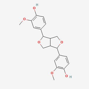 molecular formula C20H22O6 B1678388 (+)-Pinoresinol CAS No. 487-36-5