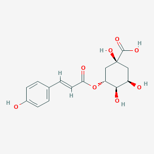 molecular formula C16H18O8 B167839 5-O-(E)-p-Coumaroylquinic acid CAS No. 1899-30-5