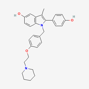 B1678397 Pipendoxifene CAS No. 198480-55-6