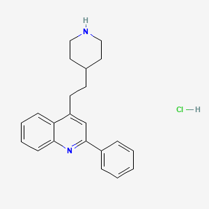 molecular formula C22H25ClN2 B1678399 Pipequaline hydrochloride CAS No. 80221-58-5