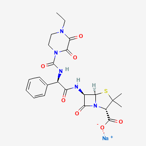 molecular formula C23H26N5NaO7S B1678401 Piperacillin Sodium CAS No. 59703-84-3