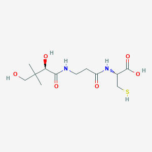 molecular formula C12H22N2O6S B1678411 Pantothenoylcysteine CAS No. 13147-34-7