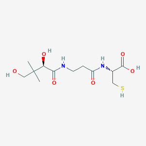molecular formula C12H22N2O6S B1678411 D-Pantothenoyl-L-cysteine CAS No. 13147-34-7