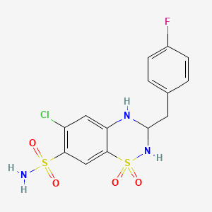 molecular formula C14H13ClFN3O4S2 B1678422 Paraflutizide CAS No. 1580-83-2