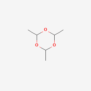 molecular formula C6H12O3 B1678423 Paraldehyde CAS No. 123-63-7