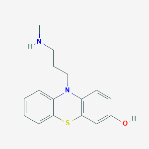 molecular formula C16H18N2OS B167847 3-Hydroxydesmonomethylpromazine CAS No. 10120-31-7