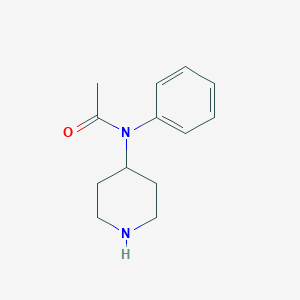 molecular formula C13H18N2O B167848 N-Phenyl-N-4-piperidinylacetamide CAS No. 1607-68-7
