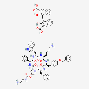 molecular formula C81H82N10O15 B1678483 Pasireotide pamoate CAS No. 396091-79-5