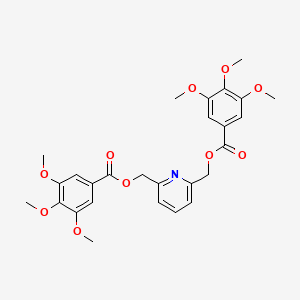 molecular formula C27H27NO102- B1678484 Pirozadil CAS No. 54110-25-7