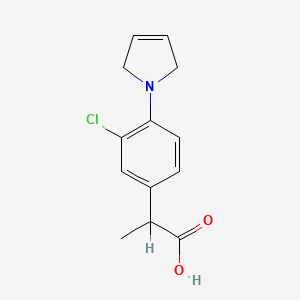 molecular formula C13H14ClNO2 B1678485 Pirprofen CAS No. 31793-07-4
