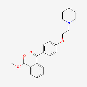 molecular formula C22H25NO4 B1678488 Pitofenone CAS No. 54063-52-4