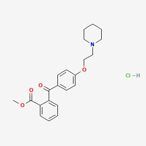 molecular formula C22H26ClNO4 B1678489 Pitofenone hydrochloride CAS No. 1248-42-6