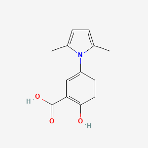 molecular formula C26H26N2O6 B1678509 5-(2,5-Dimethyl-pyrrol-1-yl)-2-hydroxy-benzoic acid CAS No. 313701-92-7