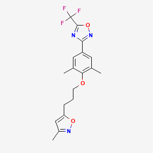 molecular formula C18H18F3N3O3 B1678520 Pleconaril CAS No. 153168-05-9