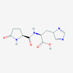 molecular formula C11H14N4O4 B1678537 pGlu-His-OH CAS No. 32159-22-1