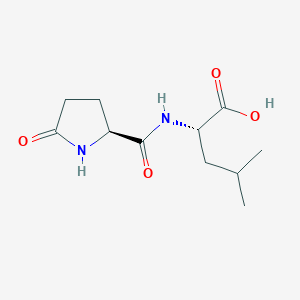 molecular formula C11H18N2O4 B1678538 Pyroglutamylleucine CAS No. 21282-11-1