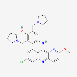 molecular formula C29H32ClN5O2 B1678541 Pyronaridine CAS No. 74847-35-1
