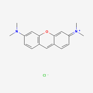 molecular formula C17H19N2O.Cl<br>C17H19ClN2O B1678543 Pyronine CAS No. 92-32-0