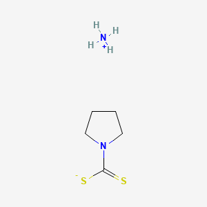 molecular formula C5H8NS2- B1678552 Pyrrolidine-1-carbodithioate CAS No. 5108-96-3