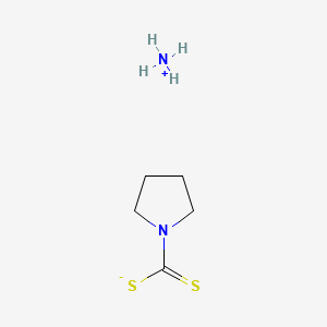 molecular formula C5H12N2S2 B1678552 氨基甲酸吡咯烷-1-碳二硫代酯铵 CAS No. 5108-96-3