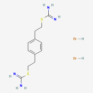 molecular formula C12H20Br2N4S2 B1678570 1,4-PB-ITU二溴化物 CAS No. 157254-60-9