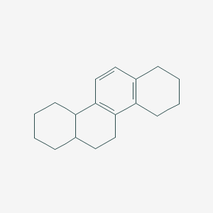 molecular formula C18H24 B167858 1,2,3,4,4a,7,8,9,10,11,12,12a-Dodecahydrochrysene CAS No. 1610-22-6