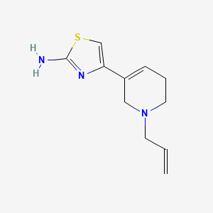 molecular formula C11H15N3S B1678598 4-(1,2,5,6-Tetrahydro-1-allyl-3-pyridinyl)-2-thiazolamine CAS No. 108351-91-3