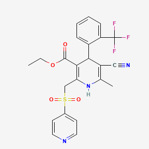 molecular formula C23H20F3N3O4S B1678600 PD 122860 CAS No. 122576-86-7