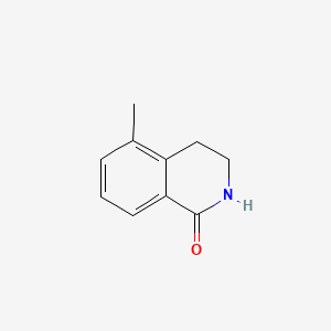 molecular formula C10H11NO B1678605 5-methyl-3,4-dihydroisoquinolin-1(2H)-one CAS No. 129075-56-5