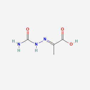 molecular formula C4H7N3O3 B1678609 (2Z)-2-(carbamoylhydrazinylidene)propanoic acid CAS No. 2704-30-5