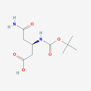 (R)-5-Amino-3-((tert-butoxycarbonyl)amino)-5-oxopentanoic acid