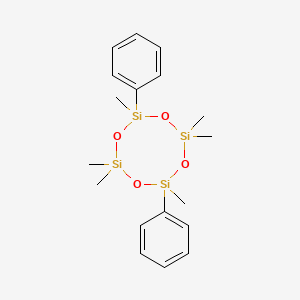 molecular formula C18H28O4Si4 B1678620 Quadrosilan CAS No. 4657-20-9